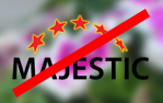 Incorrect background image behind Majestic logo