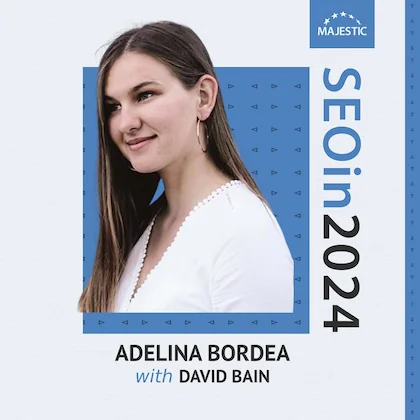 Adelina Bordea 2024 podcast cover with logo