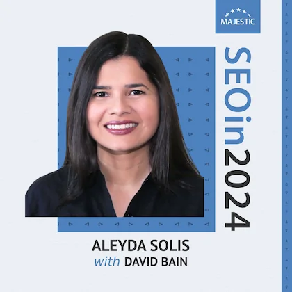 Aleyda Solis 2024 podcast cover with logo