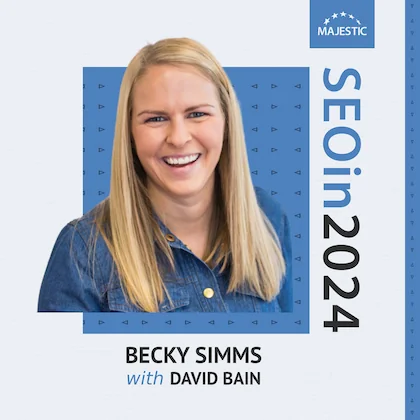 Becky Simms 2024 podcast cover with logo