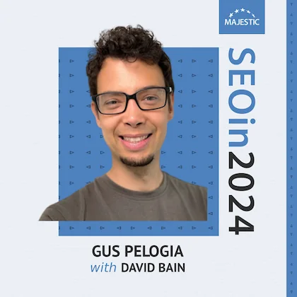 Gus Pelogia 2024 podcast cover with logo