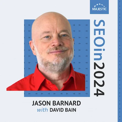 Jason Barnard 2024 podcast cover with logo