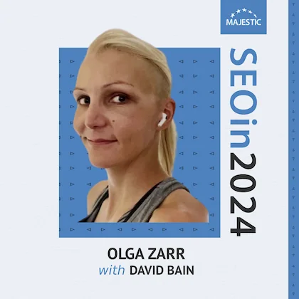 Olga Zarr 2024 podcast cover with logo